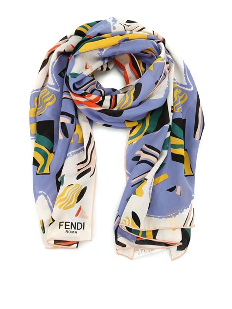 fendi silk stole|fendi silk scarf for sale.